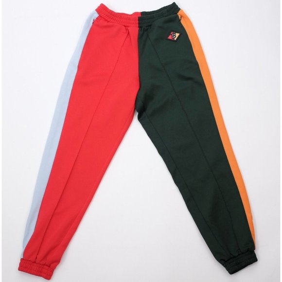 Red and green sweatpants hotsell